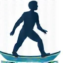 Icona di gestione del peso, una bilancia in equilibrio